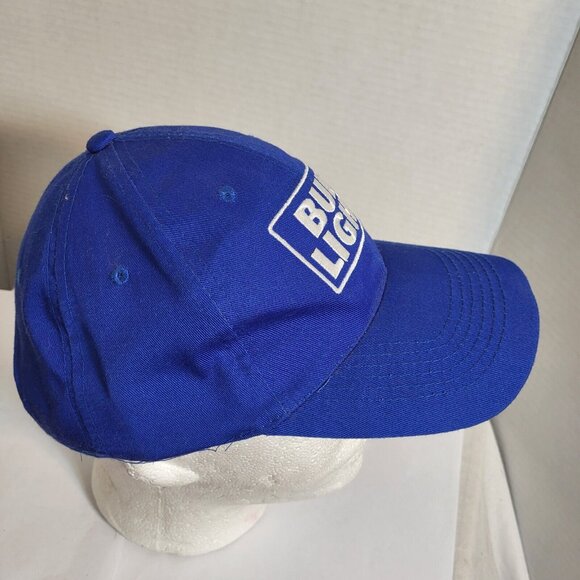 BUD LIGHT blue Hat Strapback Baseball Vintage Cap Dad Trucker - Picture 4 of 10
